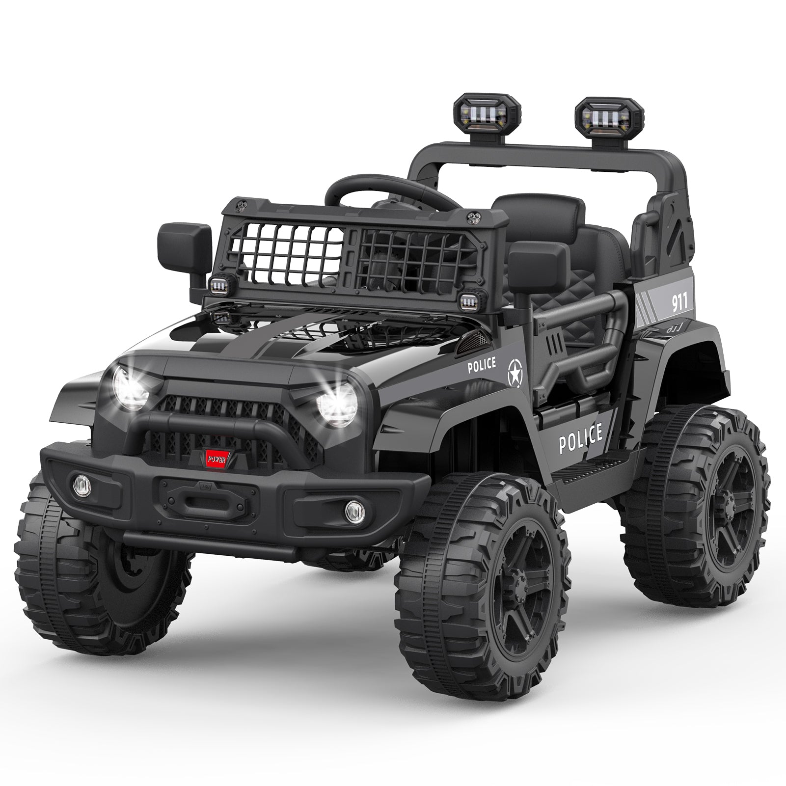 12V Battery-Powered Electric Ride-On Truck with Remote Control and LED Lights