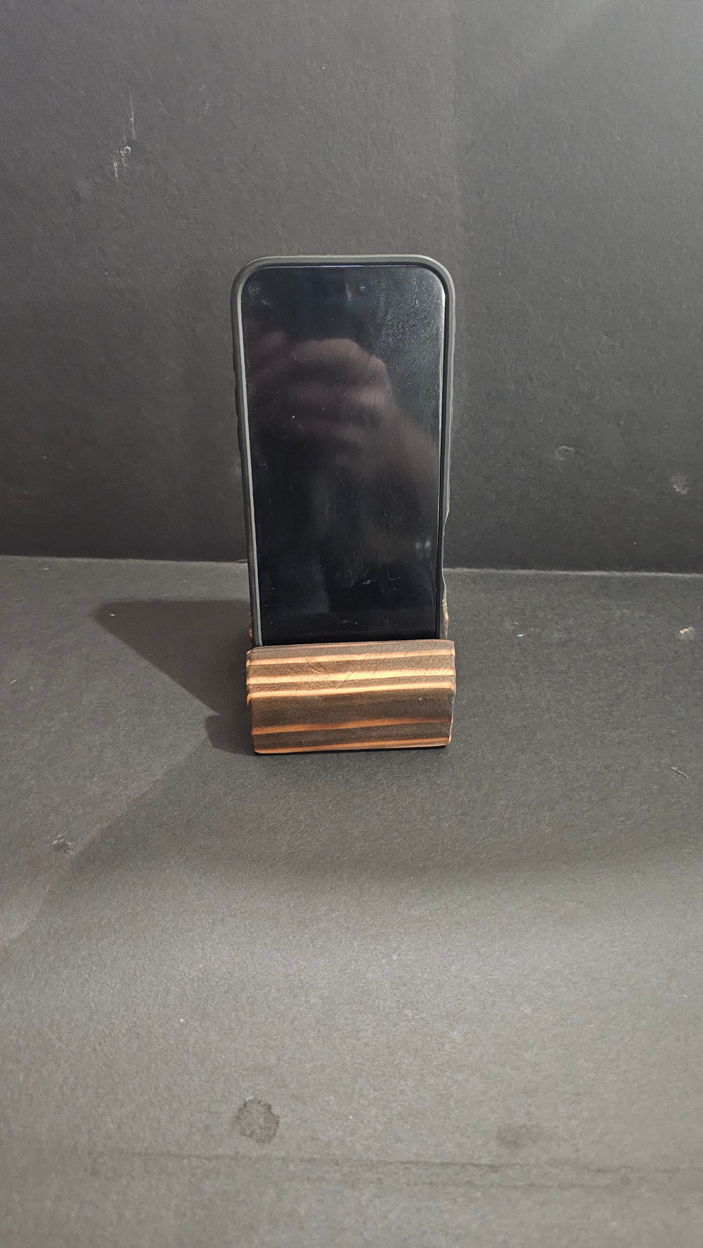 Rustic utility phone holder