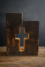 Wooden faith cross