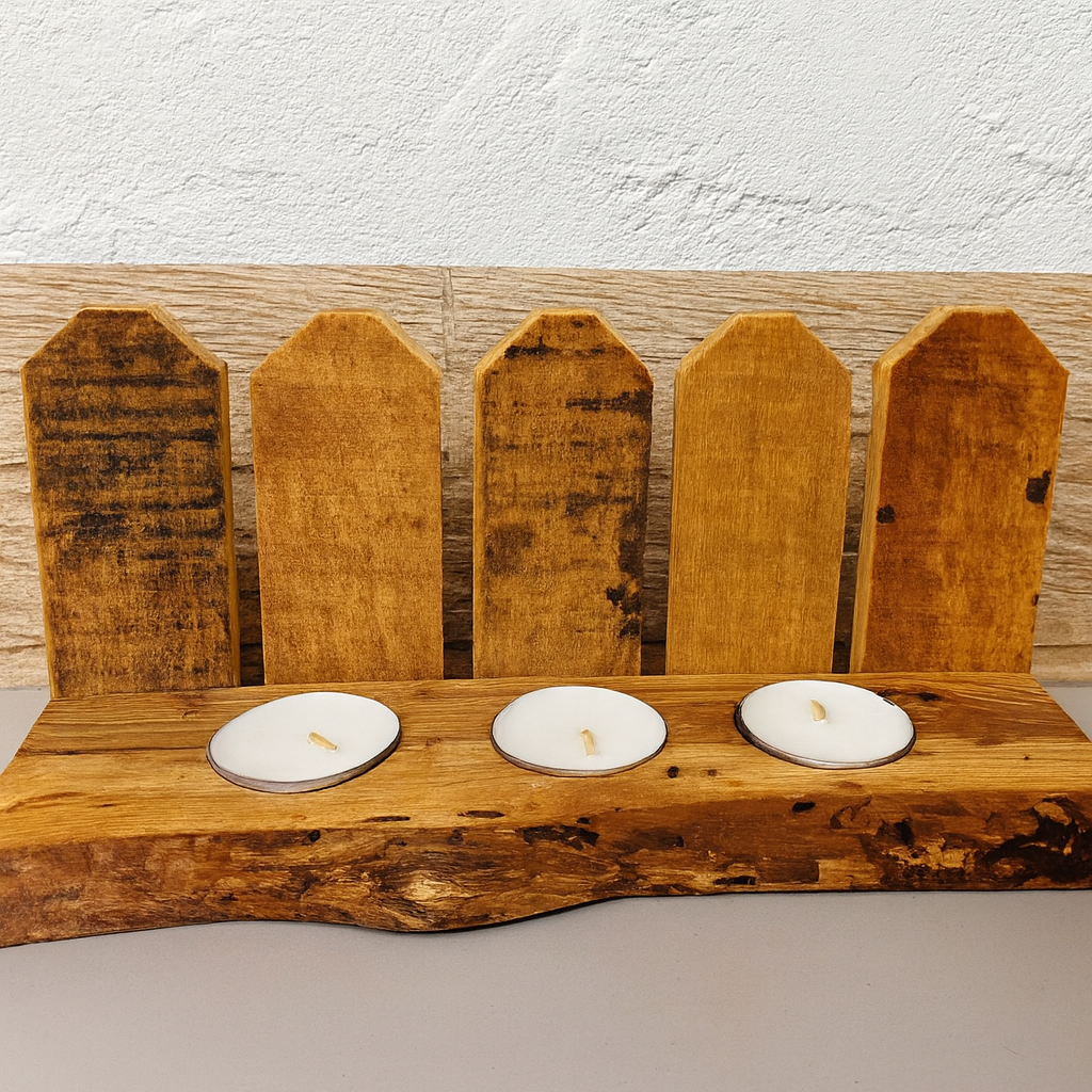 Farmhouse Glow Fence candle Holder
