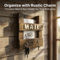 Hanging Rustic Mail & Key Holder