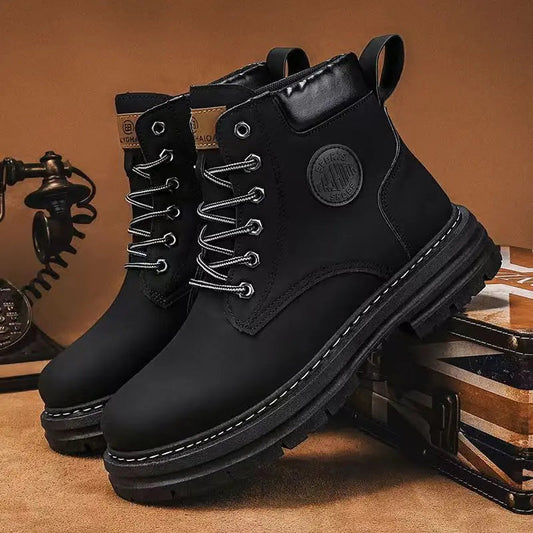 Same Style for Couples Autumn and Winter Ankle Boot Platform Increase Women's Shoes New 2023 Waterproof Women's Boots V.I.P Digital Presence   The Snag Bin