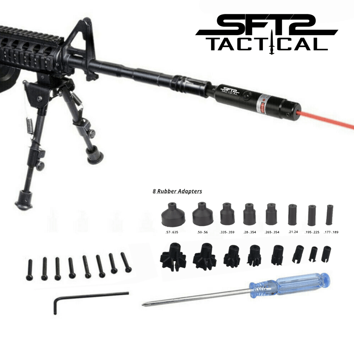 SFT2 Tactical Universal Laser Bore Sighter for .22 to .50 Caliber Scope - The Snag Bin
