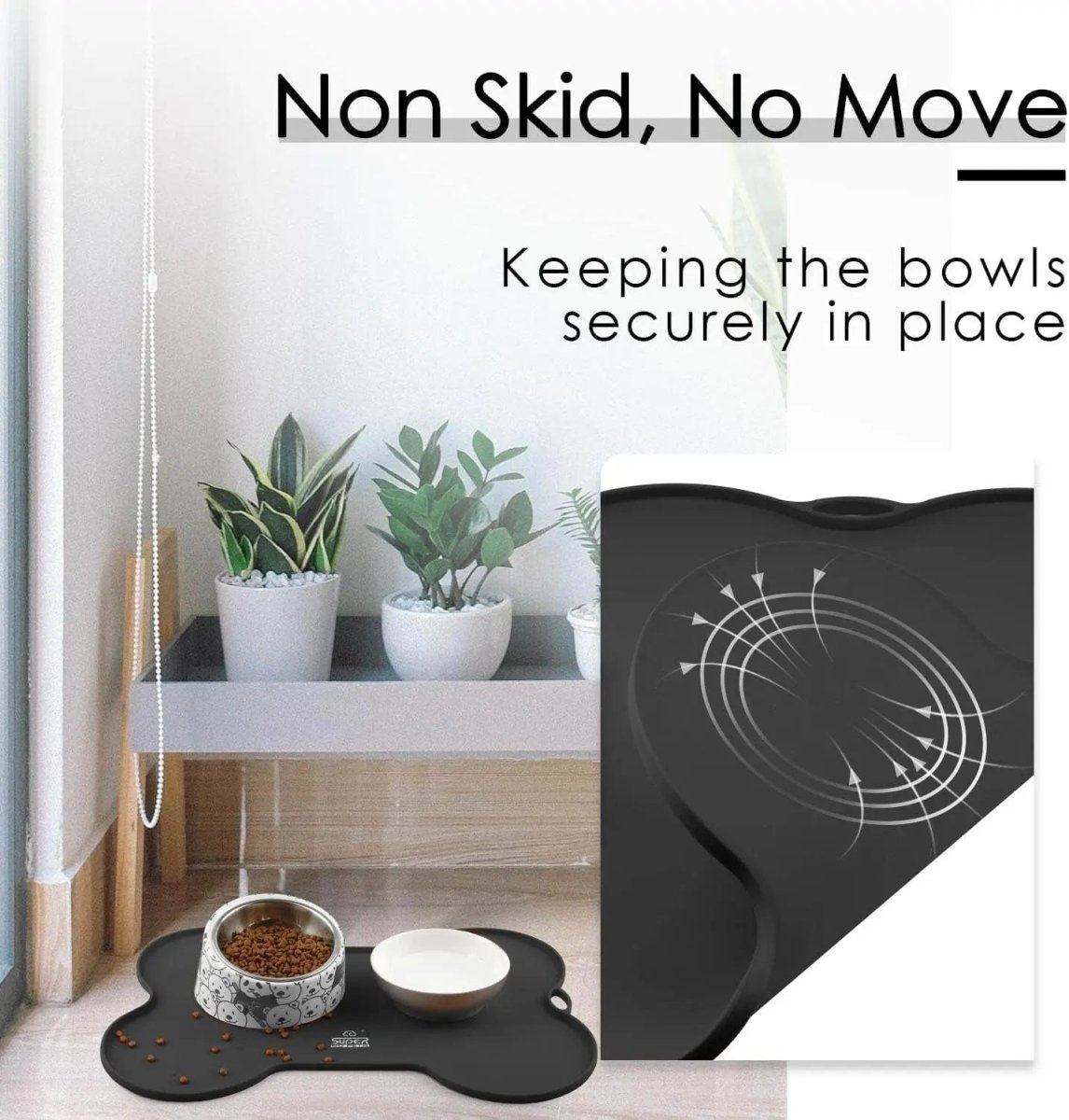 Silicone Non Spill Cat Feeding Mat Puppy Placemat Waterproof - The Snag Bin