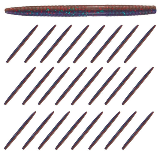 Soft Plastic Wacky Worms 5.5in - 24 Pack - The Snag Bin