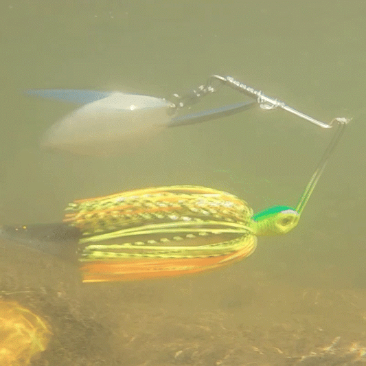 Reaction Tackle Lead Spinnerbait Jigs – 3-Pack, Double Willow Blade - New Reaction Tackle