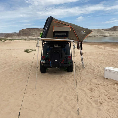 Stealth Hardshell Rooftop Tent – Aluminum – 3 Person – Black – Low - Profile Overland Tent - The Snag Bin