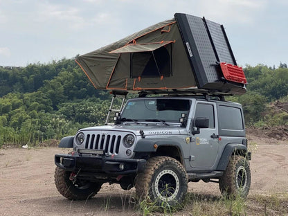 Stealth Hardshell Rooftop Tent – Aluminum – 3 Person – Black – Low - Profile Overland Tent - The Snag Bin