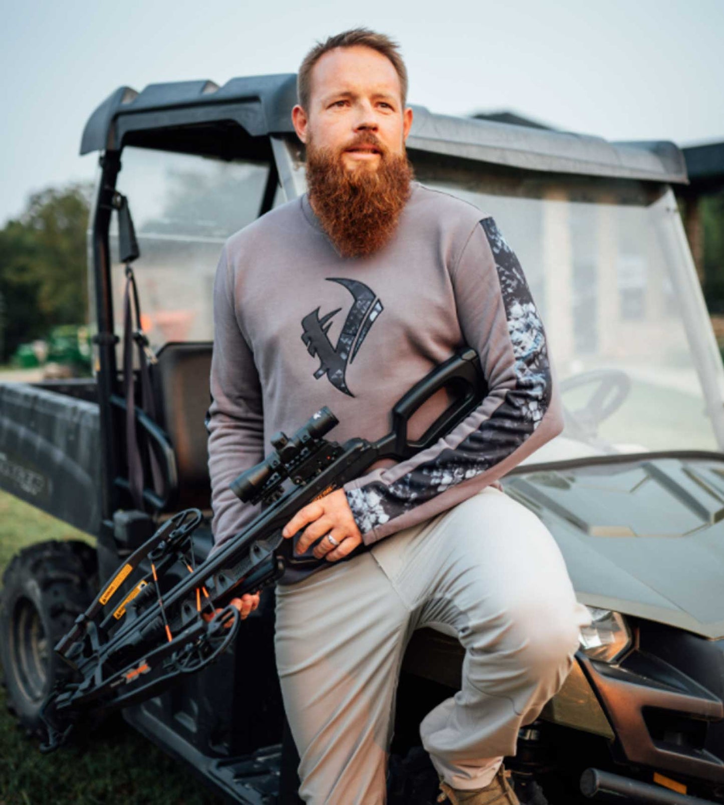 Sunrise Crewneck - Gray Vycah Pullover  The Snag Bin