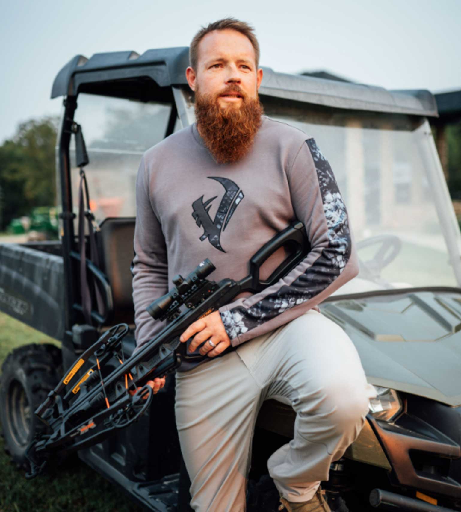 Sunrise Crewneck - Gray Vycah Pullover  The Snag Bin
