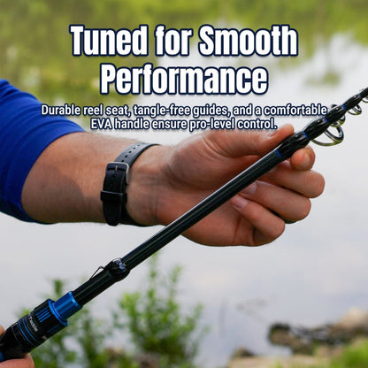 Telescopic Spinning Rod – Carbon Travel Fishing Rod - The Snag Bin