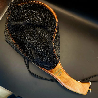 The "Critter Getter" Wood w/ Rubber Landing Net - The Snag Bin