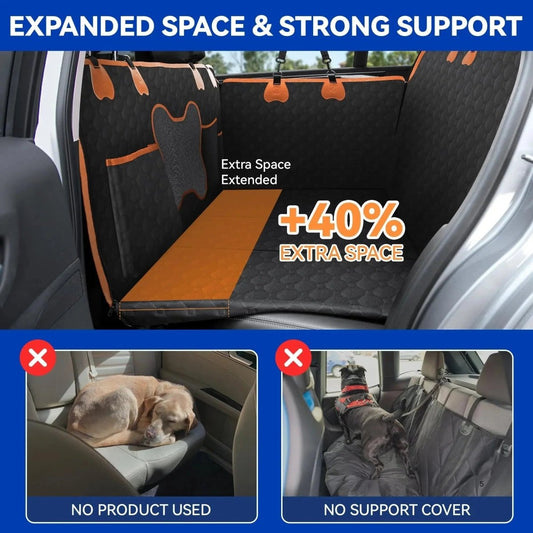 The Miracle Brands – Heavy - Duty Dog Car Seat Cover, 400 lbs Support, Waterproof Hard Bottom - The Snag Bin