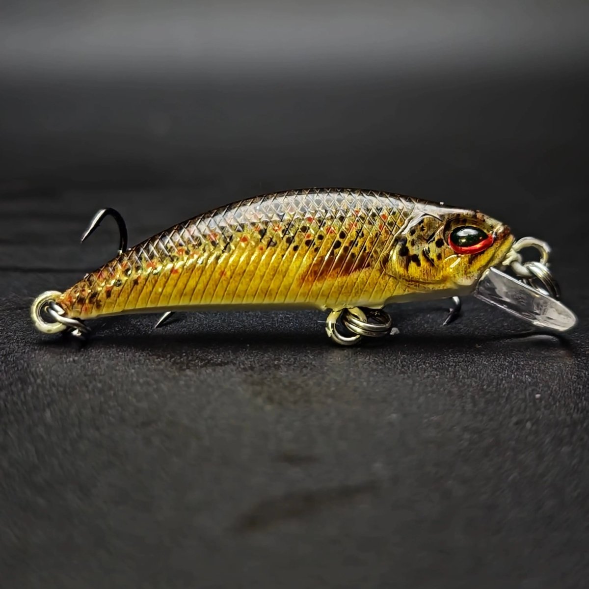The MOON Shiner – 1.4" Sinking Jerkbait for Creek & River Fishing - The Snag Bin