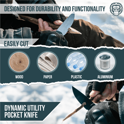 The Peasant Folding Pocket Knife Giftset for Men and Women (Black and Blue) - The Snag Bin