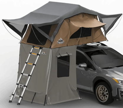Trailhead Softshell Rooftop Tent – 2 Person – Tan – Lightweight Camping Setup - The Snag Bin
