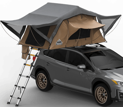 Trailhead Softshell Rooftop Tent – 2 Person – Tan – Lightweight Camping Setup - The Snag Bin