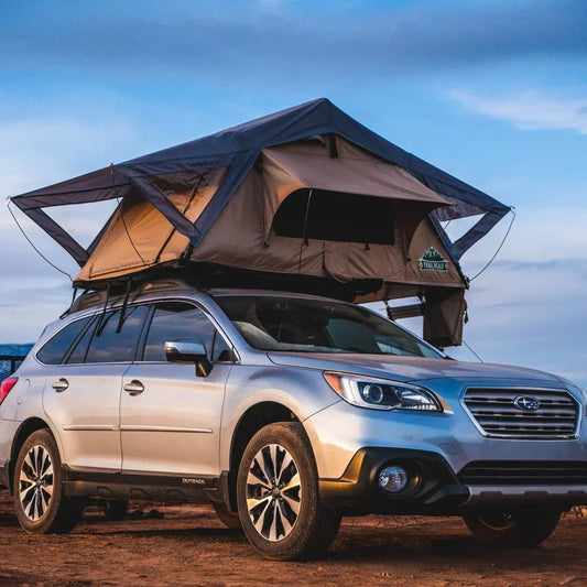 Trailhead Softshell Rooftop Tent – 2 Person – Tan – Lightweight Camping Setup - The Snag Bin