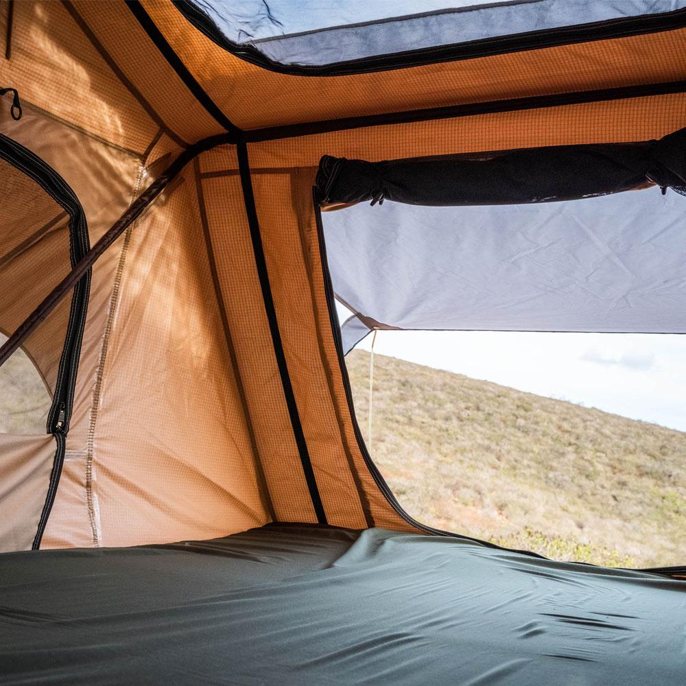 Trailhead Softshell Rooftop Tent – 2 Person – Tan – Lightweight Camping Setup - The Snag Bin