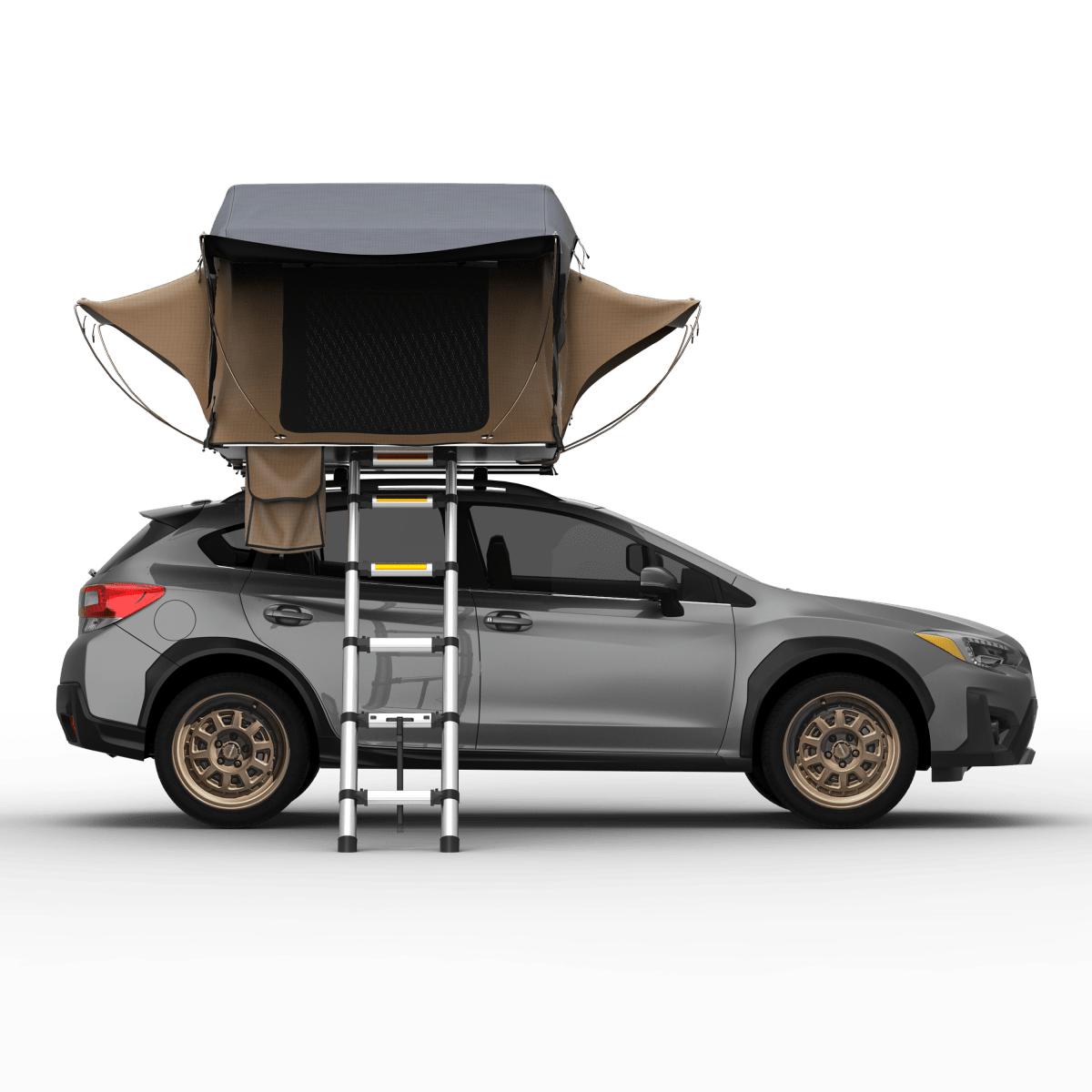 Trailhead Softshell Rooftop Tent – 2 Person – Tan – Lightweight Camping Setup - The Snag Bin