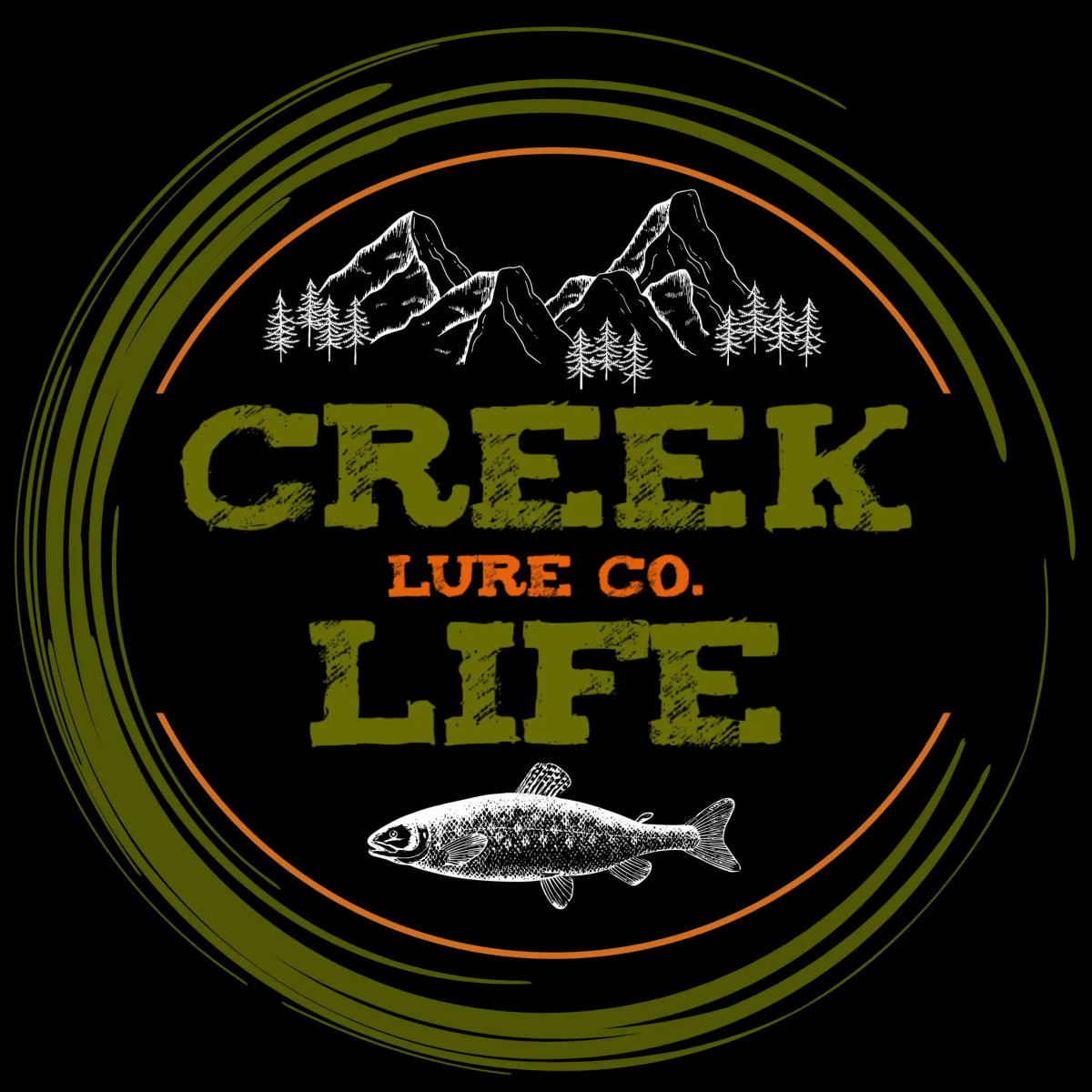Transparent Waterproof Creek Life Stickers - The Snag Bin