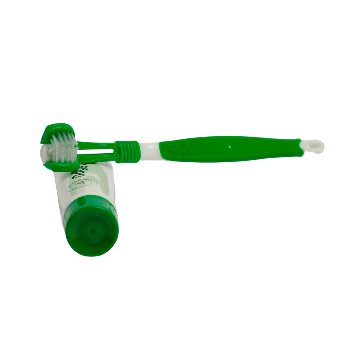 Triple Headed Dog Toothbrush with All - Natural Toothpaste Kit – 2 - Piece Kit - The Snag Bin