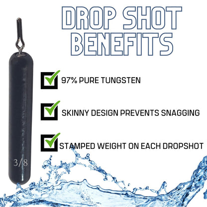 Tungsten Drop Shot Weights - The Snag Bin