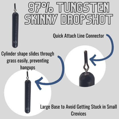 Tungsten Drop Shot Weights - The Snag Bin