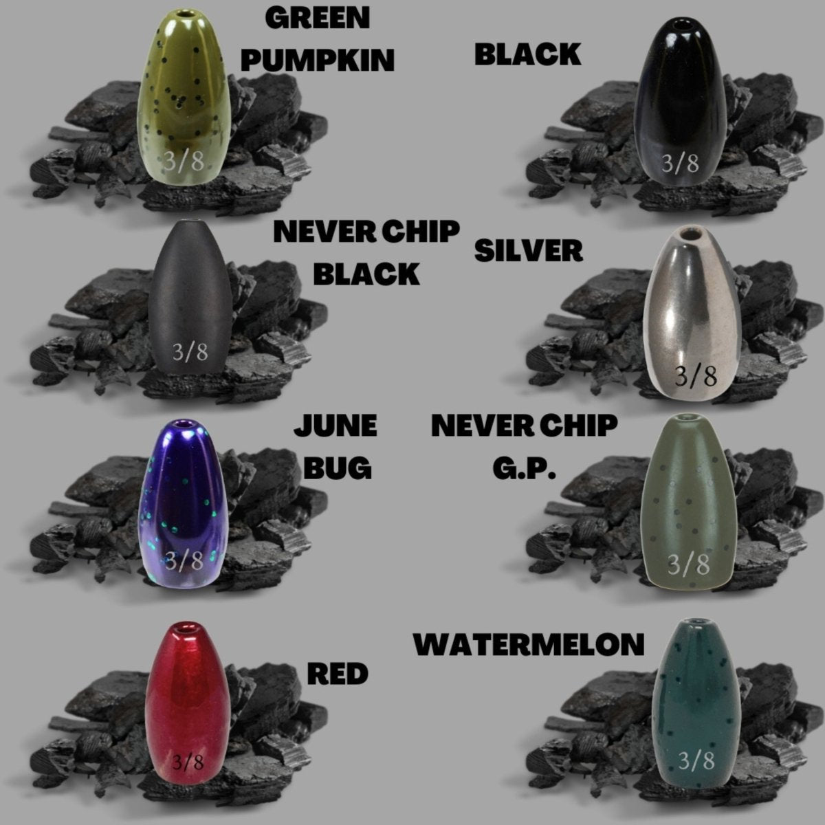Tungsten Flipping Weights - The Snag Bin