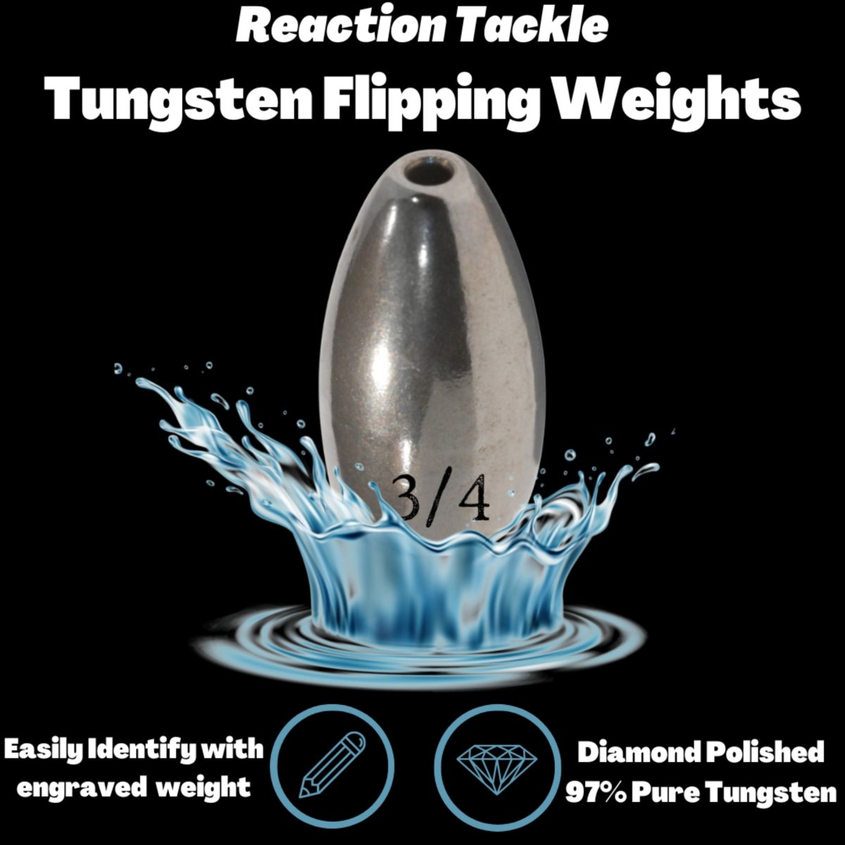 Tungsten Flipping Weights - The Snag Bin
