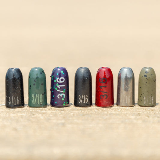 Tungsten Worm Weights / Bullet Shaped Sinkers - The Snag Bin