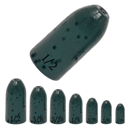Tungsten Worm Weights / Bullet Shaped Sinkers - The Snag Bin