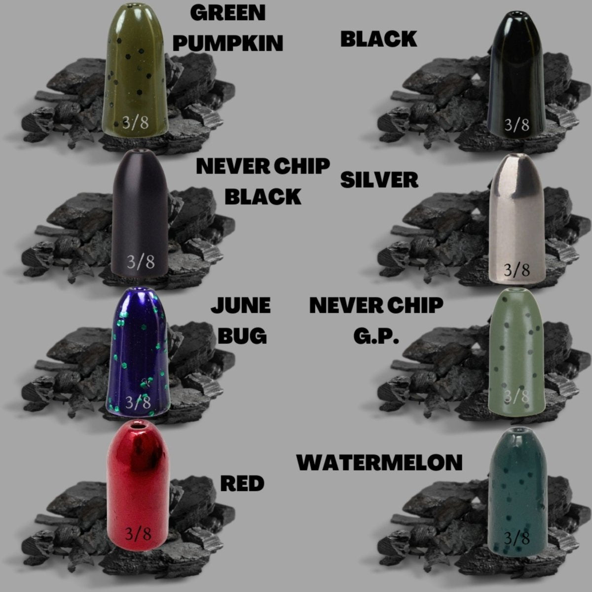 Tungsten Worm Weights / Bullet Shaped Sinkers - The Snag Bin
