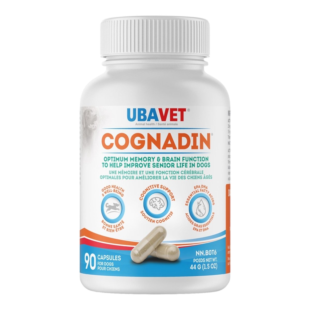 UBAVET Cognadin Memory & Brain Support for Senior Dogs – (90 ct) - The Snag Bin
