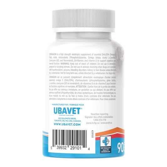 UBAVET Cognadin Memory & Brain Support for Senior Dogs – (90 ct) - The Snag Bin