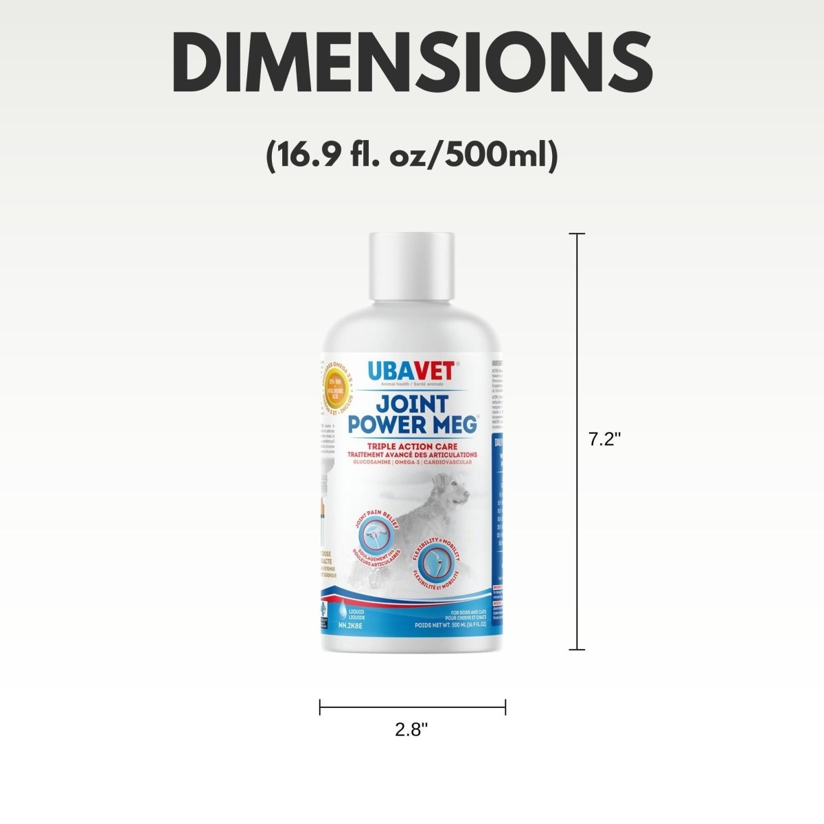 UBAVET Joint Power MEG Maximum Joint Care Liquid for Cats and Dogs - The Snag Bin