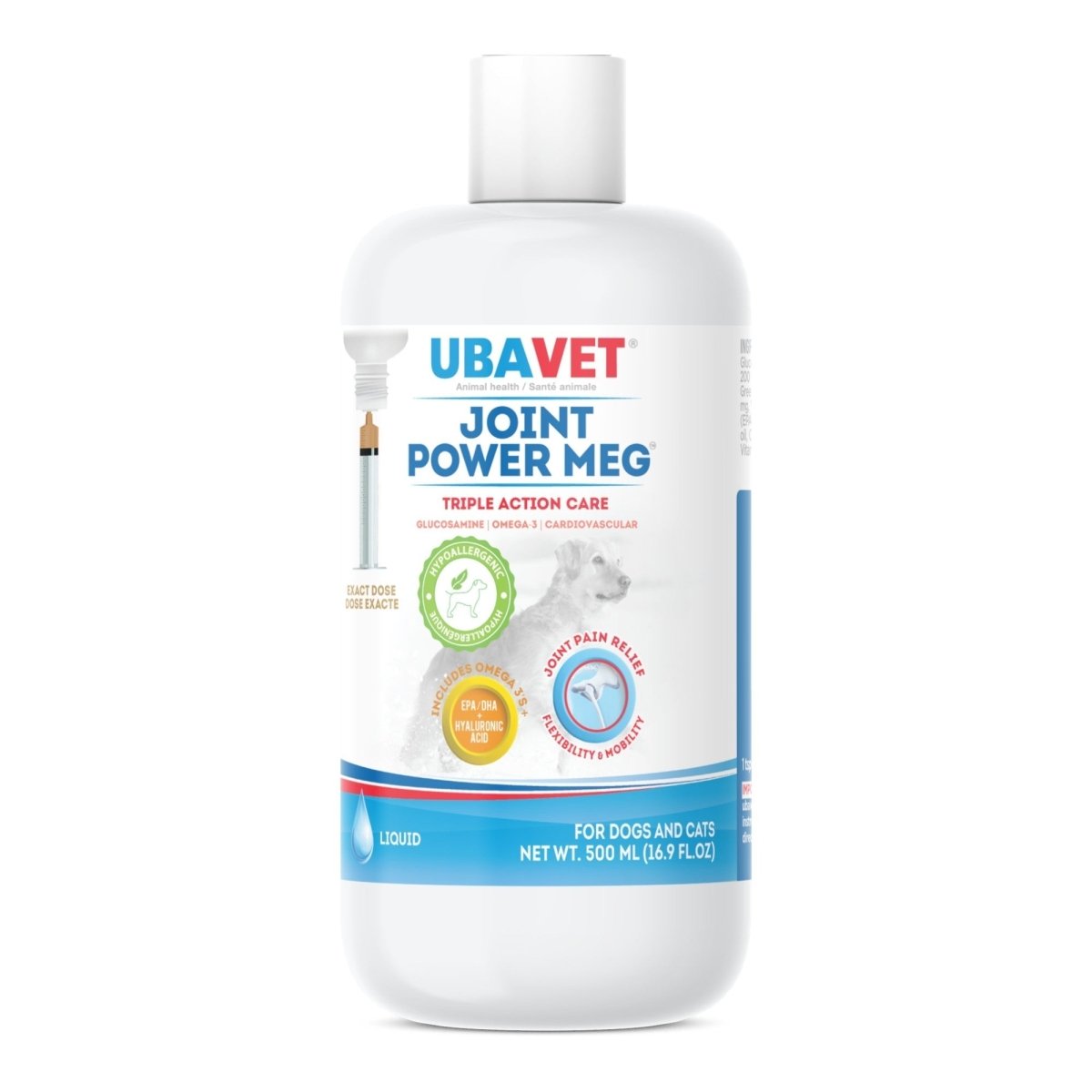 UBAVET Joint Power MEG Maximum Joint Care Liquid for Cats and Dogs - The Snag Bin