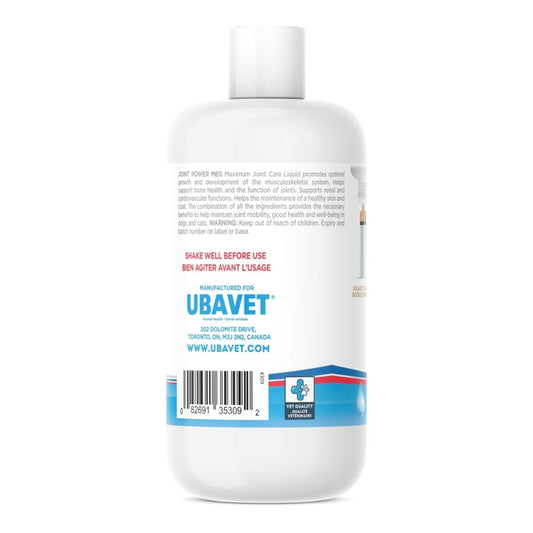 UBAVET Joint Power MEG Maximum Joint Care Liquid for Cats and Dogs - The Snag Bin