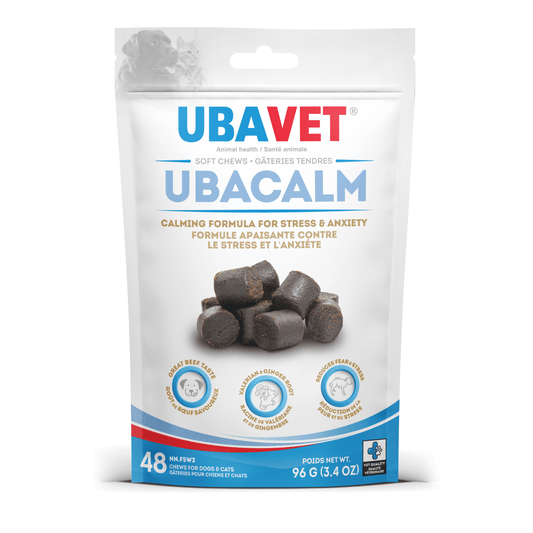 UBAVET Ubacalm Calming and Stress Relief Soft Dog Chews - The Snag Bin