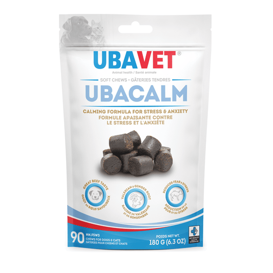 UBAVET Ubacalm Calming and Stress Relief Soft Dog Chews - The Snag Bin