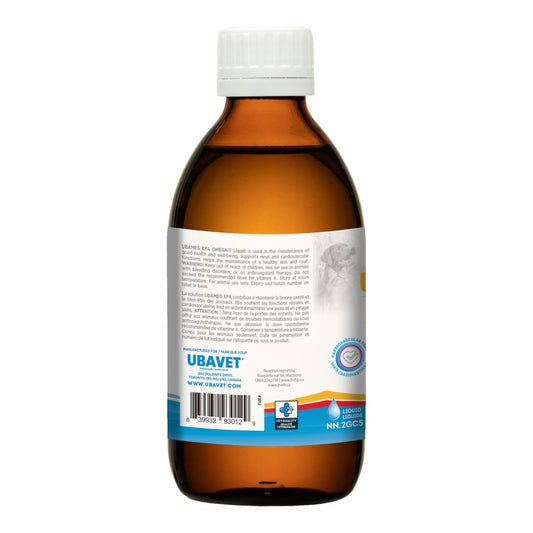 UBAVET Ubameg Omega - 3 Fatty Acid Liquid for Dogs & Cats – (8 fl oz / 237ml) - The Snag Bin