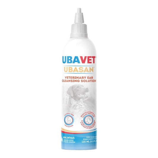 UBAVET Ubasan Ear Cleansing Solution for Dogs & Cats – (4 fl oz / 120ml) - The Snag Bin