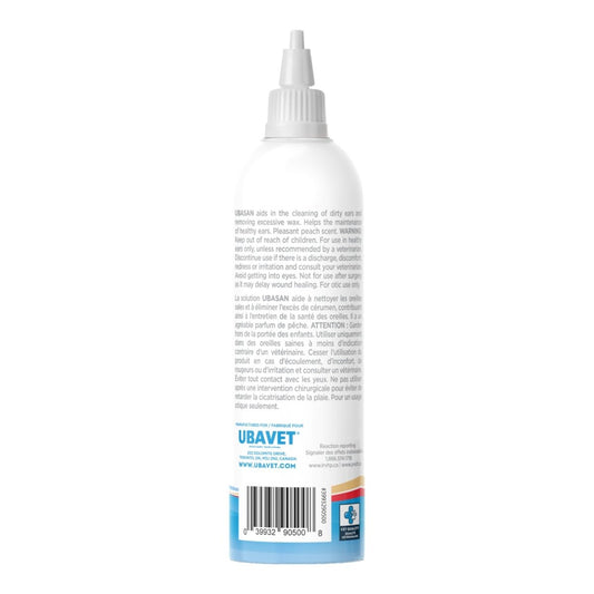 UBAVET Ubasan Ear Cleansing Solution for Dogs & Cats – (4 fl oz / 120ml) - The Snag Bin