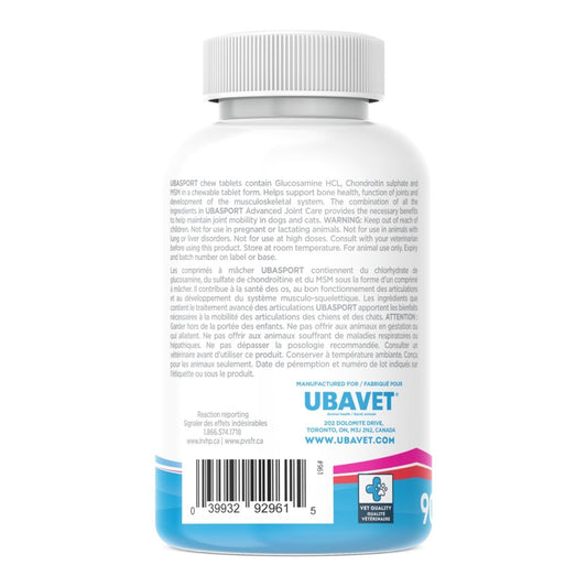 UBAVET UBASPORT Advanced Joint Care Tablets for Dogs & Cats - The Snag Bin
