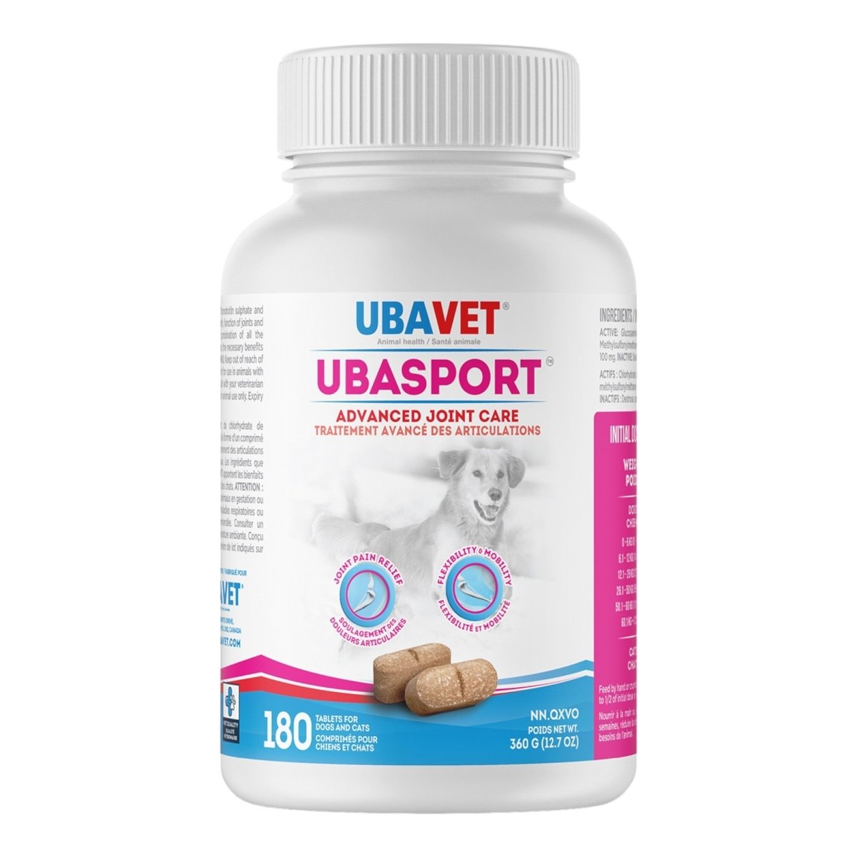 UBAVET UBASPORT Advanced Joint Care Tablets for Dogs & Cats - The Snag Bin