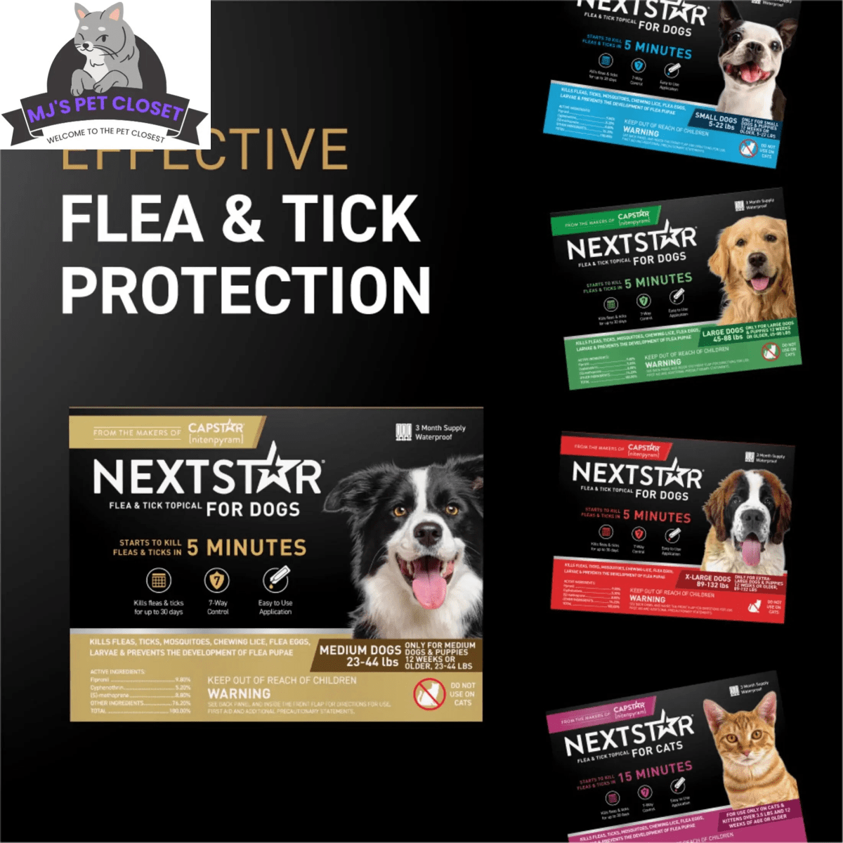 Ultimate 2 - Pack Flea & Tick Defense for Dogs 23 - 44 Lbs - 3 - Month Supply for Fast Relief - The Snag Bin
