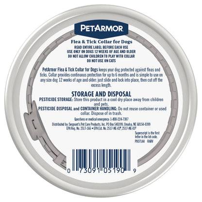 Ultimate Flea & Tick Protection Collar for Dogs - One Size Fits All, Lasts 6 Months - The Snag Bin