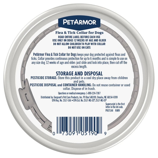 Ultimate Flea & Tick Protection Collar for Dogs - One Size Fits All, Lasts 6 Months - The Snag Bin