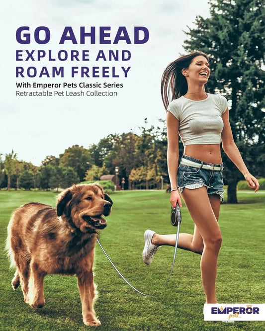 Unleash Adventure! 🌟 16ft Heavy - Duty Retractable Leash for Large Dogs (up to 110lbs) 🐾 - The Snag Bin