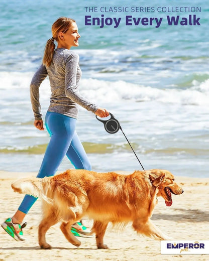 Unleash Adventure! 🌟 16ft Heavy - Duty Retractable Leash for Large Dogs (up to 110lbs) 🐾 - The Snag Bin